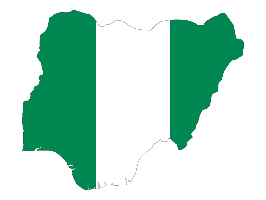 Nigeria country flag, real estate property